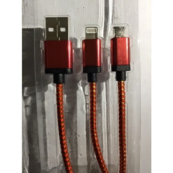 Cabo USB para Lightning + Micro-USB - Inova