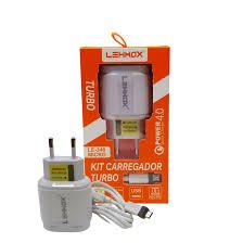 Adaptador + CABO Micro USB Turbo LE-340 - Lehmox