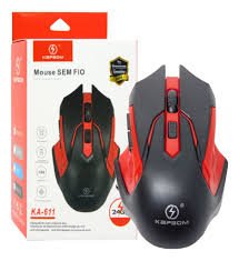 Mouse Sem Fio USB Cinza  KA-611 - Kapbom