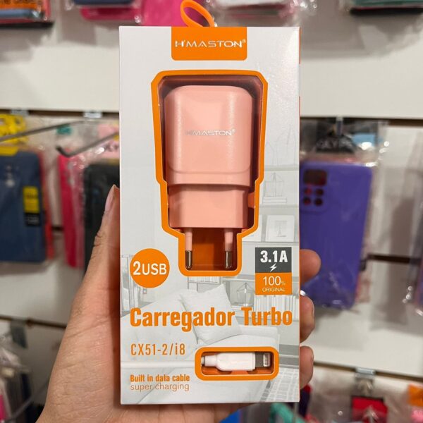 Adaptador +Cabo IOS Turbo 2 USB CX51-2/i8 - H'maston