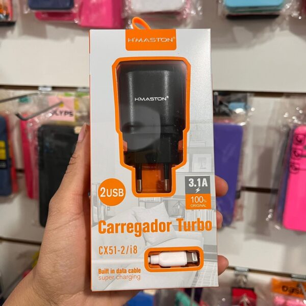 Adaptador +Cabo IOS Turbo 2 USB CX51-2/i8 - H'maston - Imagem 2