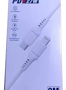 Cabo Turbo USB-C para Lightning 2m PD27W - KinGo