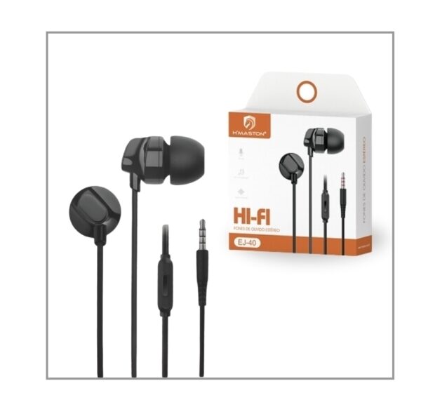 Fone de Ouvido Estéreo HI-FI EJ-40 - H'Maston