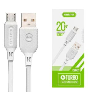 Cabo Turbo Micro-USB 1m 20W CB613 - Kimaster