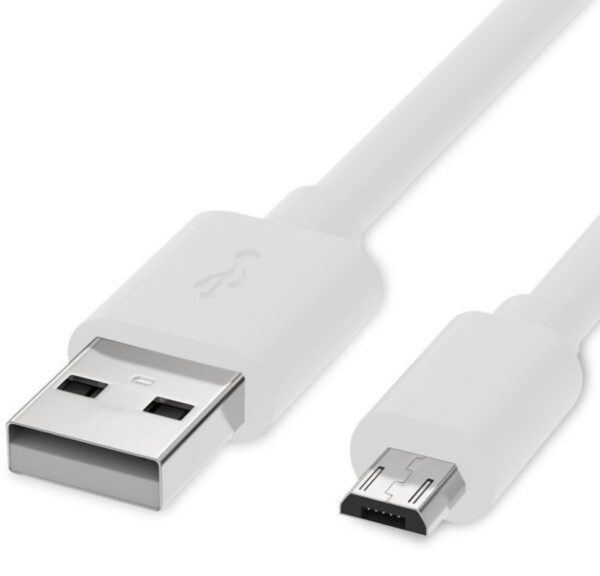 Cabo de Dados 2m Tipo MicroUSB - KinGo - Branco - Imagem 2