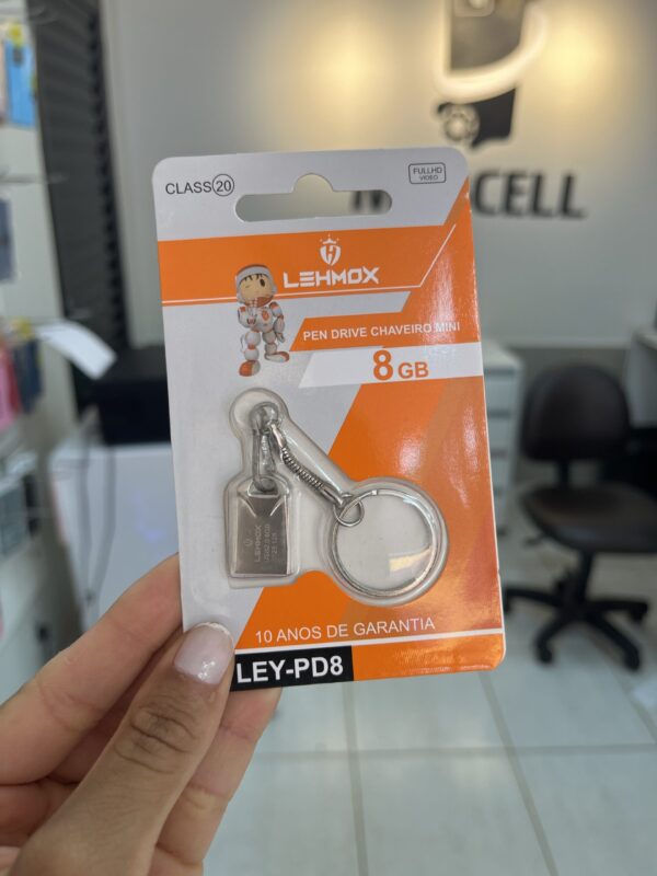 Pen Drive Chaveiro Mini 8GB - Lehmox
