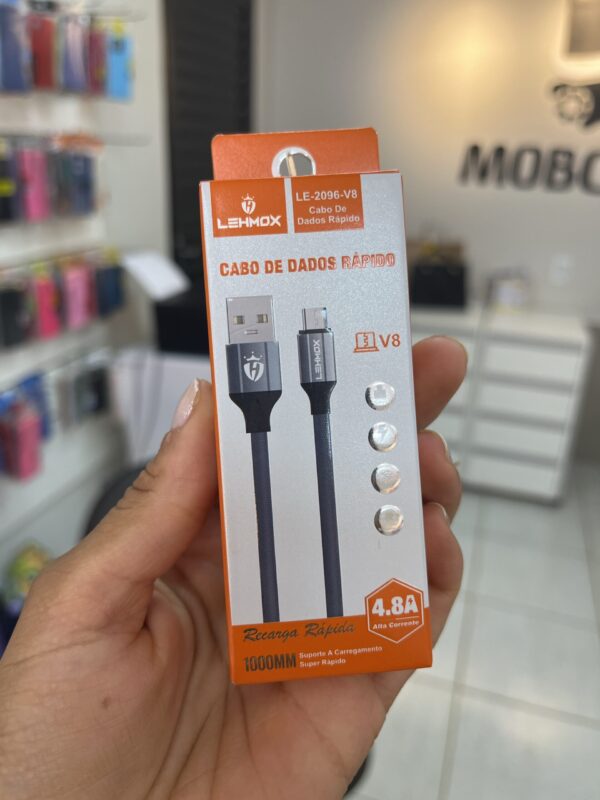 Cabo Turbo Micro-USB 1m LE-2096-V8 - Lehmox