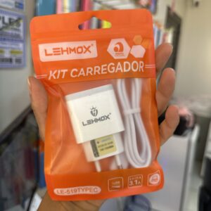 Kit Carregador Tipo-C LE-519TYPEC - Lehmox