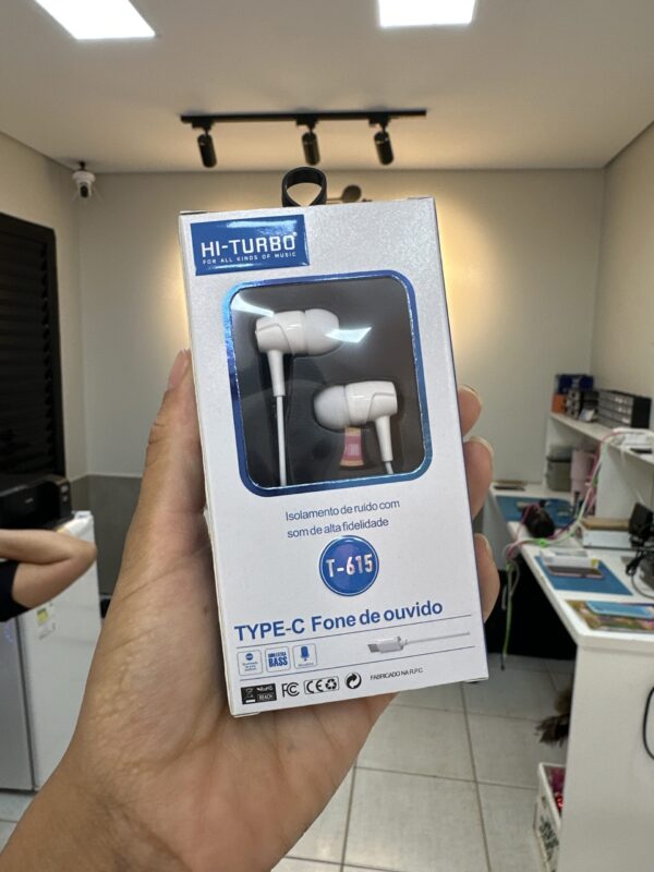 Fone De Ouvido Extra Bass T-615- Hi-Turbo