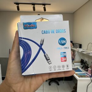 Cabo de Dados Tipo-C para Tipo-C 1.5M 20W - KinGo