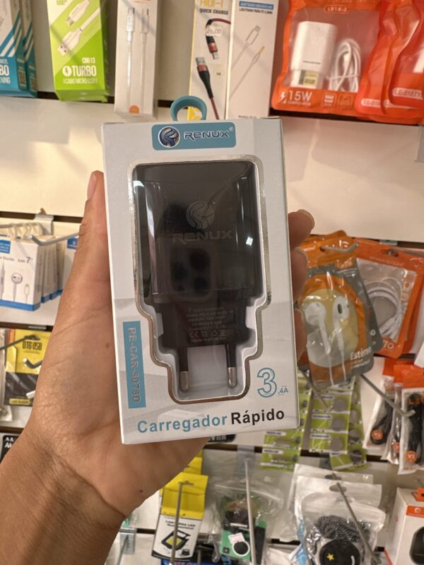 Carregador Rápido RE-CAR-8078D - Renux