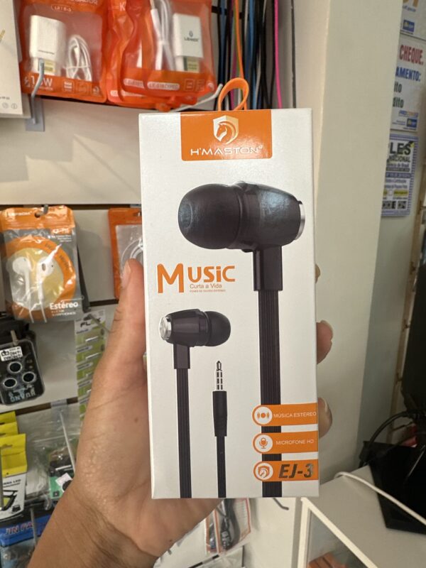Fone de Ouvido MUSIC EJ-3 - H'Maston
