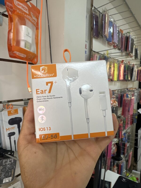 Fone de Ouvido EAR7 IOS - EJ-56 - H'Maston
