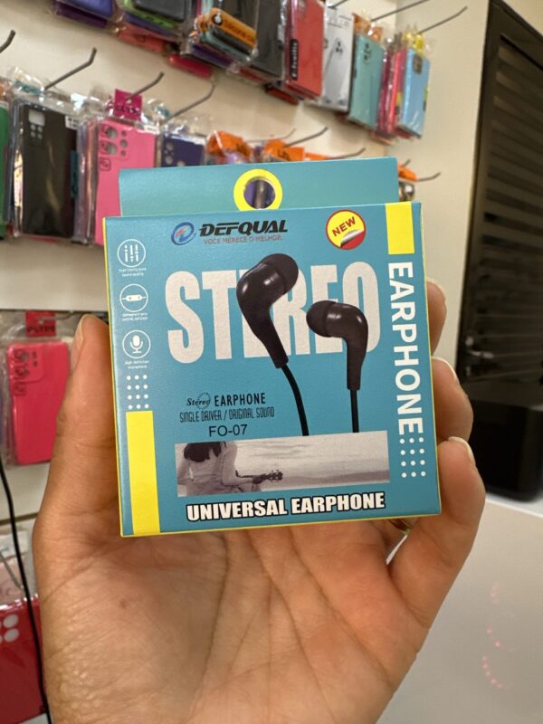Fone Stereo Earphone FO-07 - Defqual