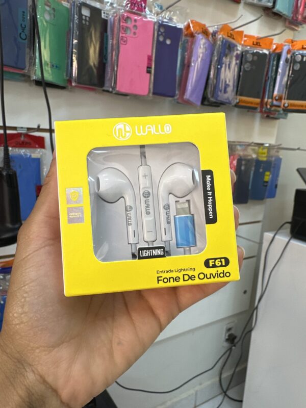 Fone De Ouvido Lightning F61 - Wallo
