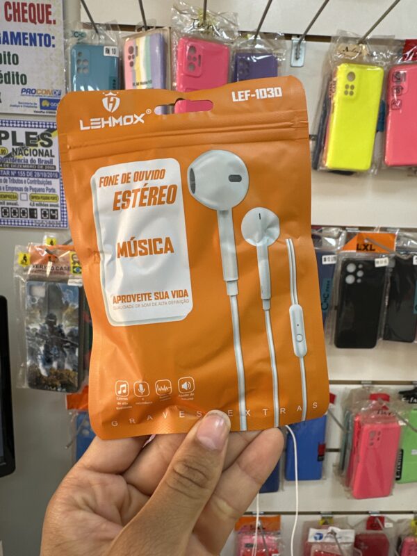Fone De Ouvido Estéreo LEF-1030 - Lehmox