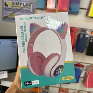 Fone De Ouvido Estéreo Gatinho ST-28 - Starmega