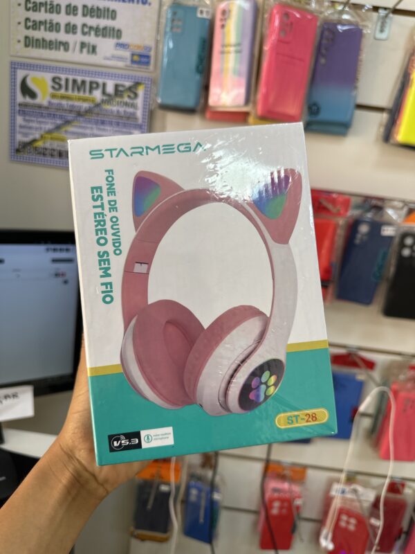 Fone De Ouvido Estéreo Gatinho ST-28 - Starmega