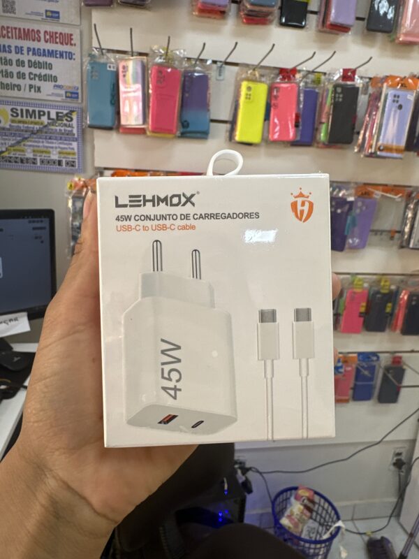 Carregador Tipo C 45W LE-405 - Lehmox