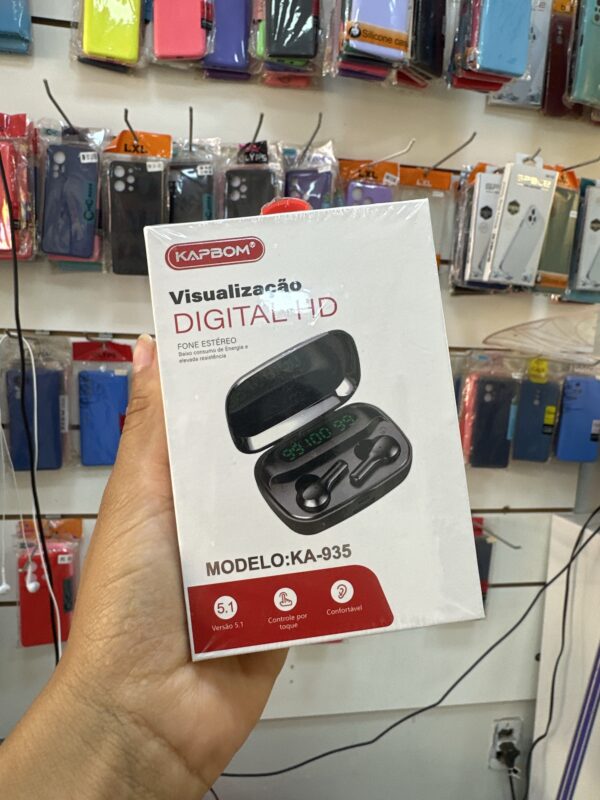 Fone de Ouvido Bluetooth Digital HD KA-935 - Kapbom