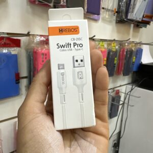 Cabo USB Tipo C Swift Pro 1M - CB215C - Hrebos