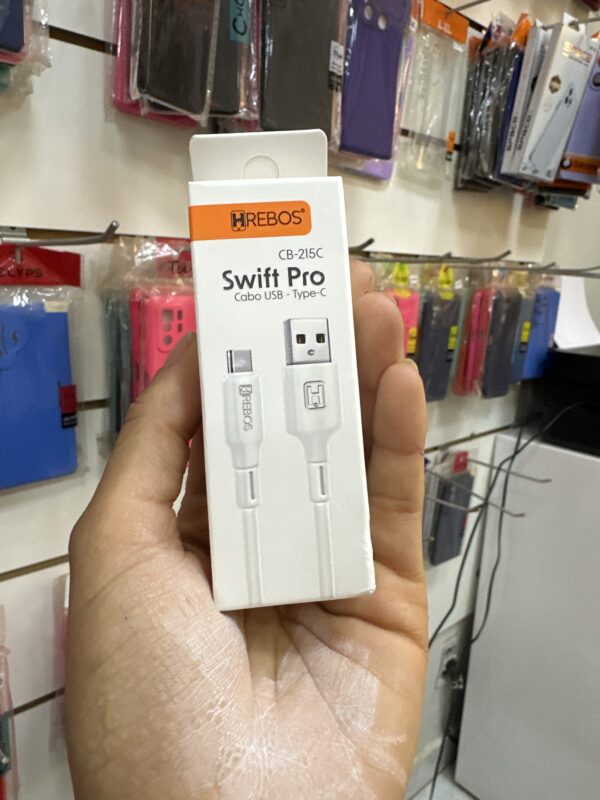 Cabo USB Tipo C Swift Pro 1M - CB215C - Hrebos