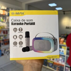 Caixa De Som Karaokê Portátil BM-S102 - B-Max