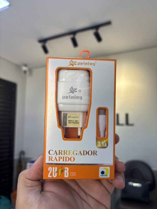 Carregador Rápido V8 PEI207V8 - Peining