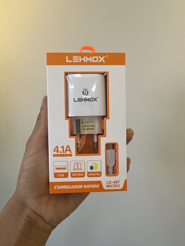 Adaptador + Cabo V8 Rápido LE-508-3 - Lehmox
