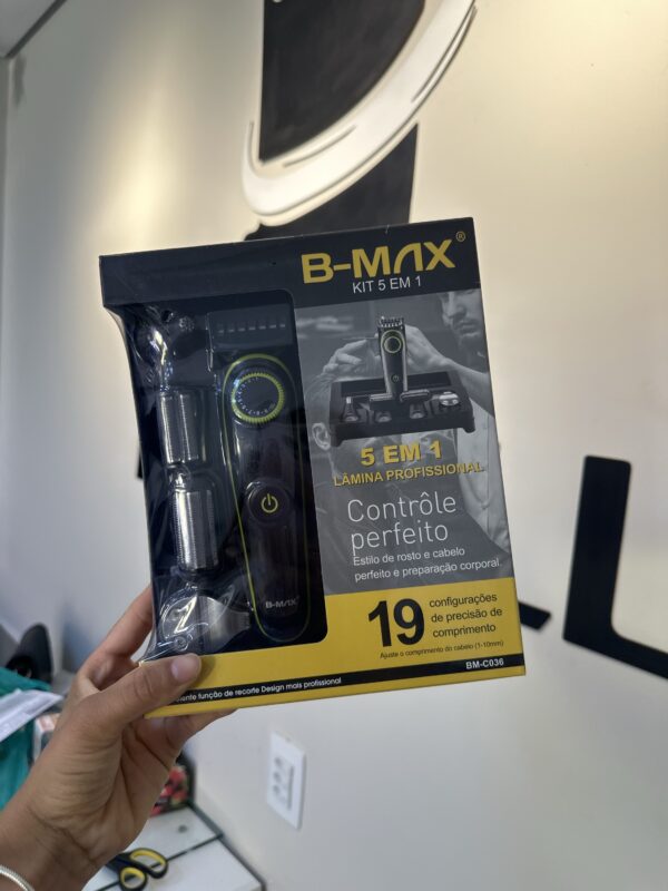 Maquina De Acabamento Corte Cabelo e Barba 5 em 1 BM-C036 - B-MAX