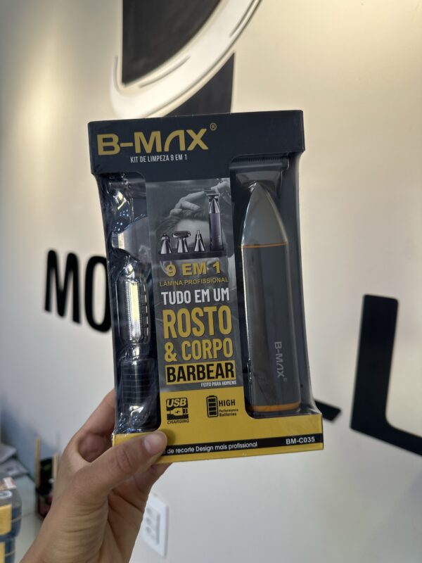 Kit Limpeza 9 em 1 Rosto e Corpo BM-C035 - B-MAX