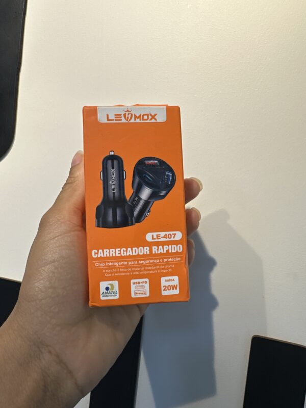 Carregador Veicular Rápido LE-407 - Lehmox