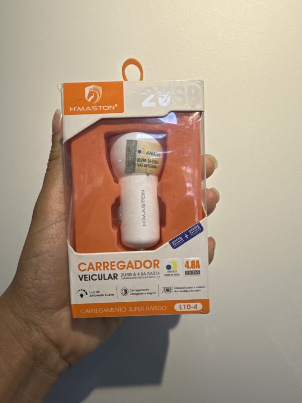 Carregador Veicular Super Rápido L10-4 - H’Maston