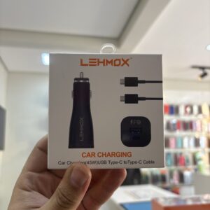Carregador Veicular USB A / USB C + Cabo C to C LEE355 - Lehmox