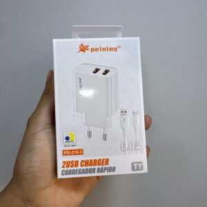 Carregador Tipo C Com Dual USB - Peining