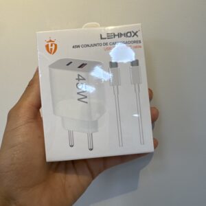 Carregador TipoC USB-C 45W LE-407 - LEHMOX
