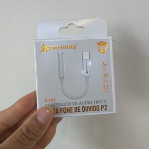 Adaptador de Áudio Para fone de Ouvido P2 IOS - CT01 - Peining