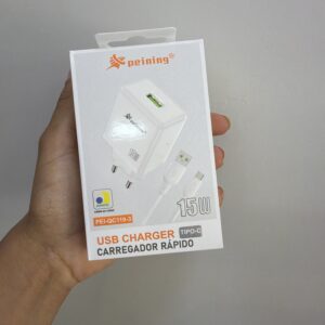 Adaptador + Cabo Tipo c Rápido PEI-QC119-3 - Peining